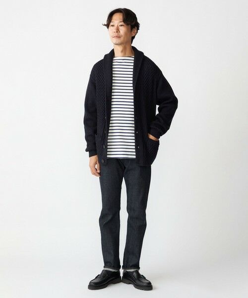 SHIPS / シップス カーディガン・ボレロ | SHIPS:〈手洗い可能〉ウール コットン アラン ショールカラー カーディガン | 詳細25