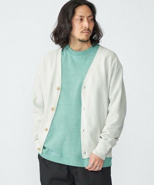 SHIPS / シップス カーディガン・ボレロ | SHIPS:〈洗濯機可能〉SOLOTEX(R) 12ゲージ ピケ Vネック カーディガン | 詳細2