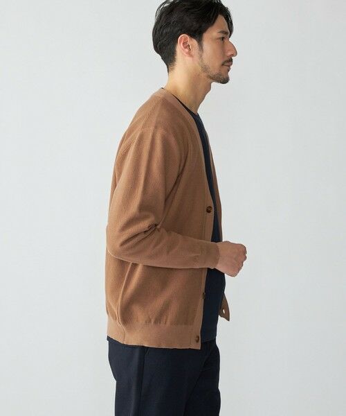 SHIPS / シップス カーディガン・ボレロ | SHIPS:〈洗濯機可能〉SOLOTEX(R) 12ゲージ ピケ Vネック カーディガン | 詳細12