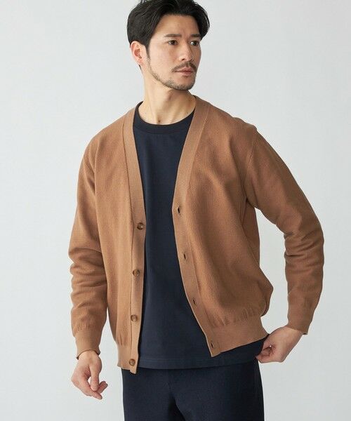SHIPS / シップス カーディガン・ボレロ | SHIPS:〈洗濯機可能〉SOLOTEX(R) 12ゲージ ピケ Vネック カーディガン | 詳細9