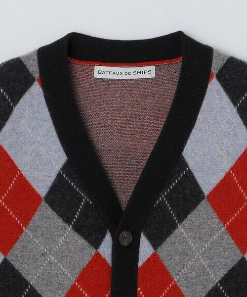 SHIPS / シップス カーディガン・ボレロ | BATEAUX DE SHIPS: アーガイル ニット カーディガン | 詳細2