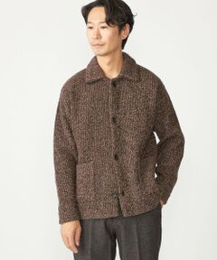 SHIPS / シップス カーディガン・ボレロ | SHIPS: ミックス ヤーン ポロ ニット カーディガン カバーオール