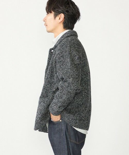 SHIPS / シップス カーディガン・ボレロ | SHIPS: ミックス ヤーン ポロ ニット カーディガン カバーオール | 詳細7