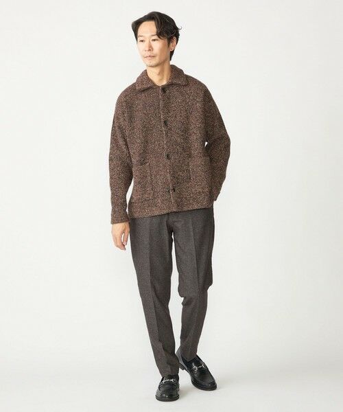 SHIPS / シップス カーディガン・ボレロ | SHIPS: ミックス ヤーン ポロ ニット カーディガン カバーオール | 詳細12