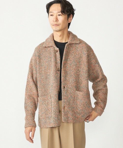 SHIPS / シップス カーディガン・ボレロ | SHIPS: ミックス ヤーン ポロ ニット カーディガン カバーオール | 詳細16