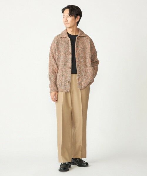 SHIPS / シップス カーディガン・ボレロ | SHIPS: ミックス ヤーン ポロ ニット カーディガン カバーオール | 詳細15