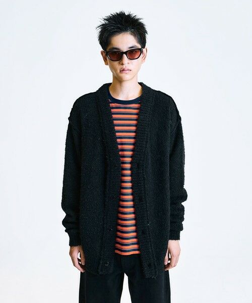 SHIPS / シップス カーディガン・ボレロ | City Ambient Products:〈手洗い可能〉ループヤーン ワイドリブ カーディガン | 詳細7