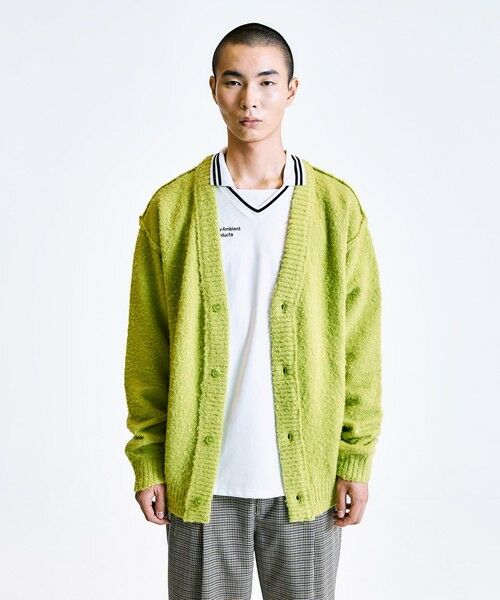 SHIPS / シップス カーディガン・ボレロ | City Ambient Products:〈手洗い可能〉ループヤーン ワイドリブ カーディガン | 詳細18