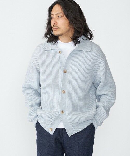 SHIPS / シップス カーディガン・ボレロ | SHIPS: SOLOTEX(R) 畔編み ポロ ニット カーディガン | 詳細21