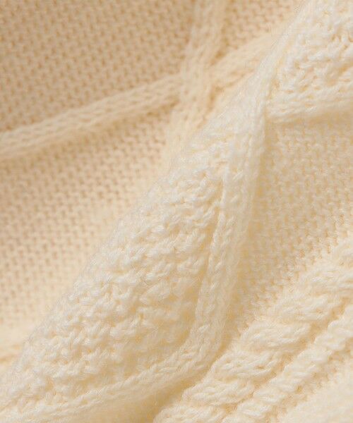 SHIPS / シップス カーディガン・ボレロ | SHIPS: 〈手洗い可能〉ウールコットン アラン ショール カーディガン | 詳細6