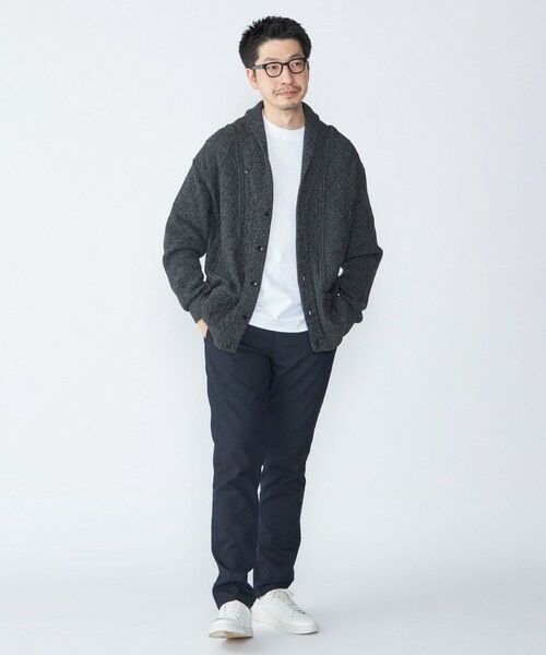 SHIPS / シップス カーディガン・ボレロ | SHIPS: 〈手洗い可能〉ウールコットン アラン ショール カーディガン | 詳細7