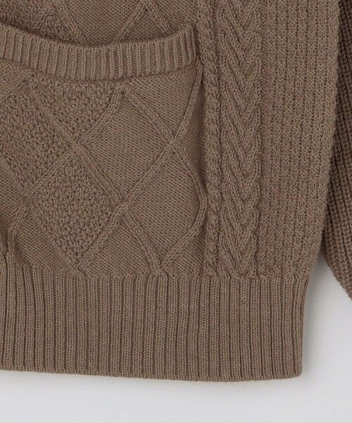 SHIPS / シップス カーディガン・ボレロ | SHIPS: 〈手洗い可能〉ウールコットン アラン ショール カーディガン | 詳細22