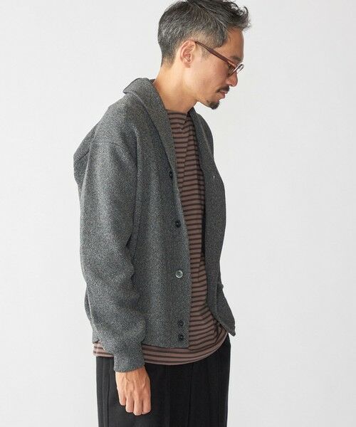 SHIPS / シップス カーディガン・ボレロ | 【WEB限定】SHIPS:〈手洗い可能〉ミックス ポリ ショールカラー ニット カーディガン | 詳細9