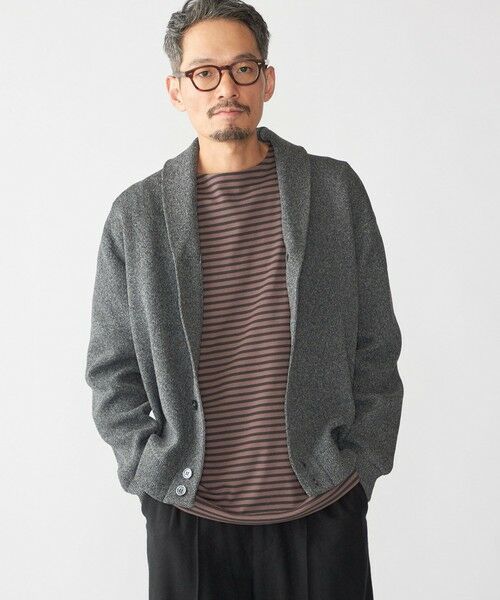 SHIPS / シップス カーディガン・ボレロ | 【WEB限定】SHIPS:〈手洗い可能〉ミックス ポリ ショールカラー ニット カーディガン | 詳細10