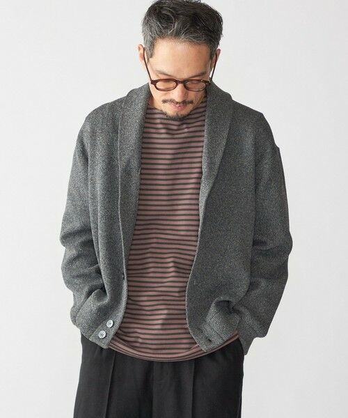 SHIPS / シップス カーディガン・ボレロ | 【WEB限定】SHIPS:〈手洗い可能〉ミックス ポリ ショールカラー ニット カーディガン | 詳細11