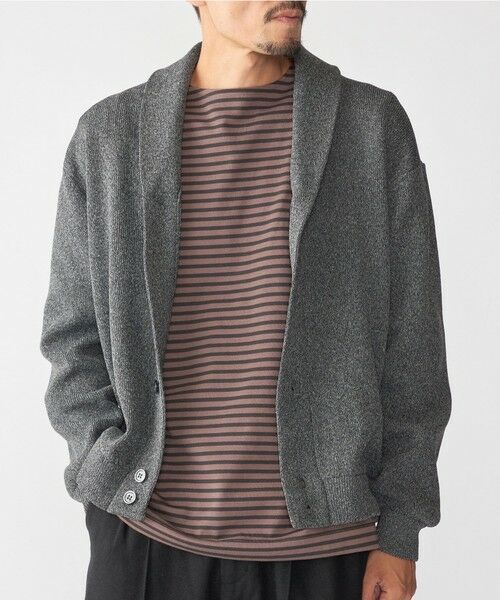 SHIPS / シップス カーディガン・ボレロ | 【WEB限定】SHIPS:〈手洗い可能〉ミックス ポリ ショールカラー ニット カーディガン | 詳細12