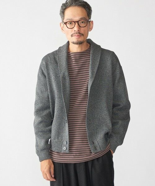 SHIPS / シップス カーディガン・ボレロ | 【WEB限定】SHIPS:〈手洗い可能〉ミックス ポリ ショールカラー ニット カーディガン | 詳細6