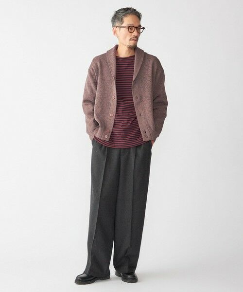 SHIPS / シップス カーディガン・ボレロ | 【WEB限定】SHIPS:〈手洗い可能〉ミックス ポリ ショールカラー ニット カーディガン | 詳細15