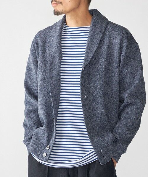 SHIPS / シップス カーディガン・ボレロ | 【WEB限定】SHIPS:〈手洗い可能〉ミックス ポリ ショールカラー ニット カーディガン | 詳細22