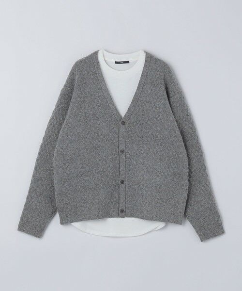 SHIPS / シップス カーディガン・ボレロ | 【WEB限定】SHIPS: 〈手洗い可能〉シャギー レイヤード カーディガン | 詳細6