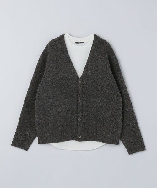 SHIPS / シップス カーディガン・ボレロ | 【WEB限定】SHIPS: 〈手洗い可能〉シャギー レイヤード カーディガン | 詳細10