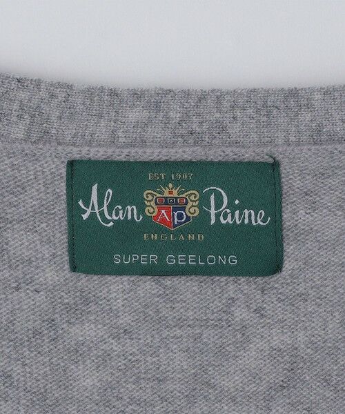 SHIPS / シップス カーディガン・ボレロ | ALAN PAINE: ジーロング ウール 12ゲージ Vネック カーディガン | 詳細4