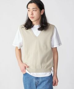 SHIPS / シップス ベスト | SHIPS: 〈手洗い可能〉12ゲージ コットン Vネック ニット ベスト