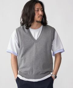 SHIPS / シップス ベスト | SHIPS: 〈手洗い可能〉12ゲージ コットン Vネック ニット ベスト