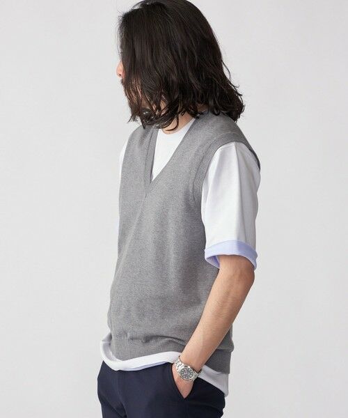 SHIPS / シップス ベスト | SHIPS: 〈手洗い可能〉12ゲージ コットン Vネック ニット ベスト | 詳細12