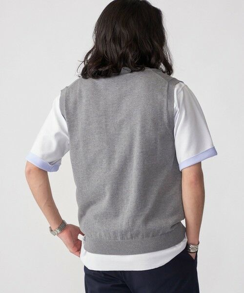 SHIPS / シップス ベスト | SHIPS: 〈手洗い可能〉12ゲージ コットン Vネック ニット ベスト | 詳細14