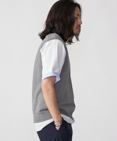 SHIPS / シップス ベスト | SHIPS: 〈手洗い可能〉12ゲージ コットン Vネック ニット ベスト | 詳細15