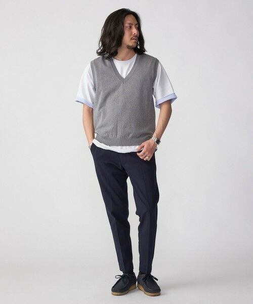 SHIPS / シップス ベスト | SHIPS: 〈手洗い可能〉12ゲージ コットン Vネック ニット ベスト | 詳細6