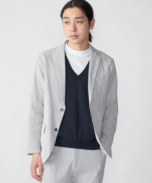 SHIPS / シップス ベスト | SHIPS: 〈手洗い可能〉12ゲージ コットン Vネック ニット ベスト | 詳細24