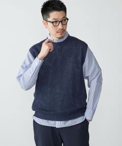 SHIPS / シップス ベスト | SHIPS: サンフェード リネン ニット ベスト