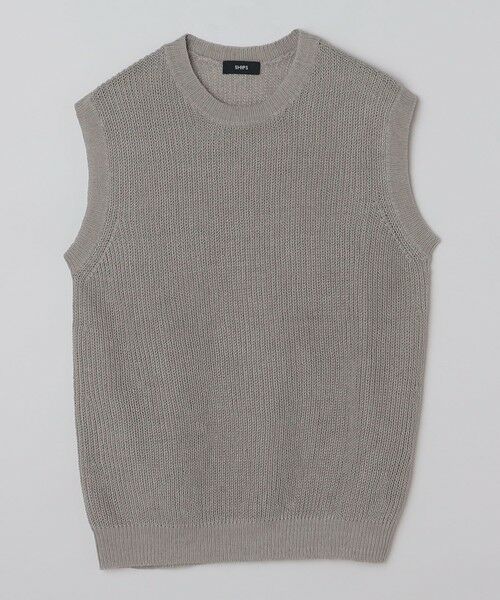 SHIPS / シップス ベスト | SHIPS: サンフェード リネン ニット ベスト | 詳細3