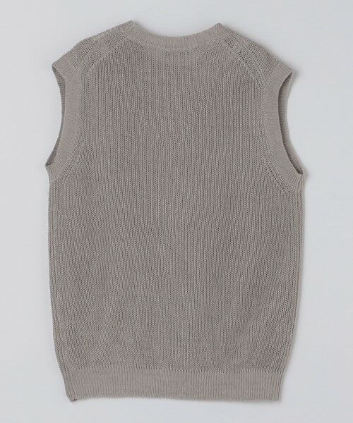 SHIPS / シップス ベスト | SHIPS: サンフェード リネン ニット ベスト | 詳細4
