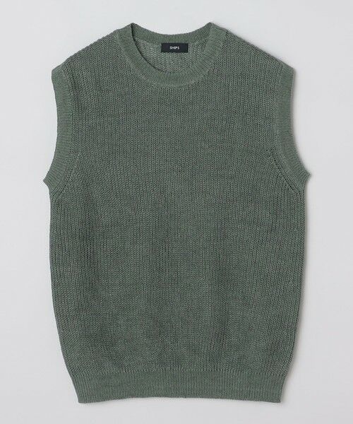 SHIPS / シップス ベスト | SHIPS: サンフェード リネン ニット ベスト | 詳細12