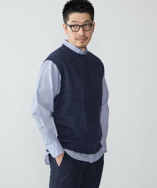 SHIPS / シップス ベスト | SHIPS: サンフェード リネン ニット ベスト | 詳細22