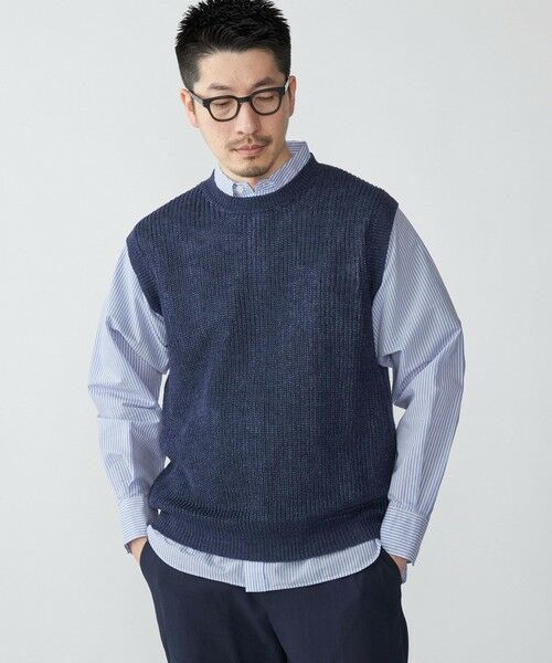 SHIPS / シップス ベスト | SHIPS: サンフェード リネン ニット ベスト | 詳細19