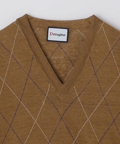 SHIPS / シップス ベスト | 【SHIPS別注】PERUGINO: リネン インターシャ ベスト | 詳細2