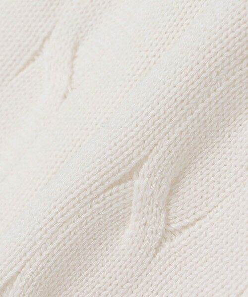 SHIPS / シップス ベスト | ALAN PAINE:7ゲージ クリケット ケーブル Vネック ニットベスト | 詳細2