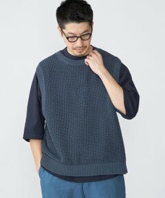 SHIPS / シップス ベスト | SHIPS:〈手洗い可能〉メッシュ ニット ベスト