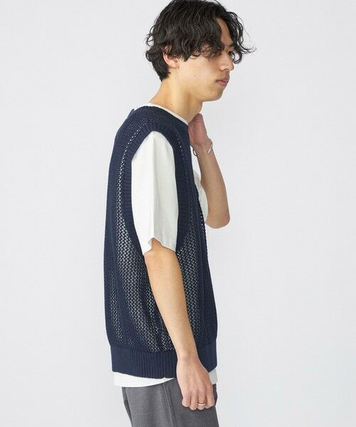 SHIPS / シップス ベスト | SHIPS:〈手洗い可能〉メッシュ ニット ベスト | 詳細20
