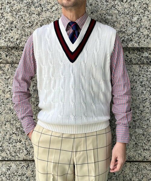 SHIPS / シップス ベスト | 【Southwick別注】Alan Paine: Wool Cricket Vest | 詳細1