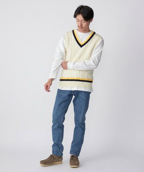 SHIPS / シップス ベスト | SHIPS: 奥山メリヤス チルデン ニット ベスト | 詳細2