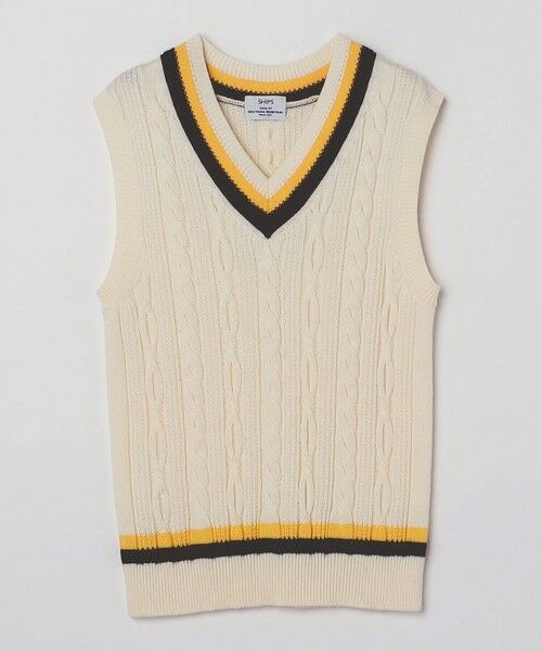 SHIPS / シップス ベスト | SHIPS: 奥山メリヤス チルデン ニット ベスト | 詳細3