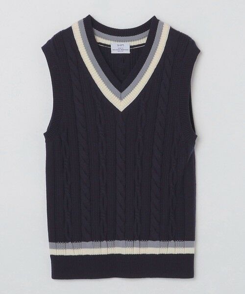 SHIPS / シップス ベスト | SHIPS: 奥山メリヤス チルデン ニット ベスト | 詳細18