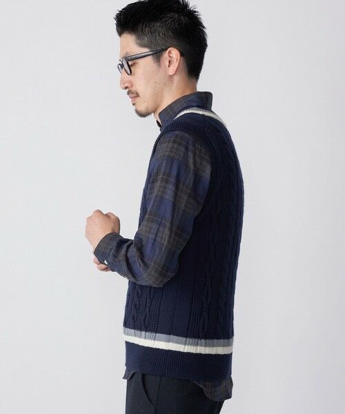 SHIPS / シップス ベスト | SHIPS: 奥山メリヤス チルデン ニット ベスト | 詳細11