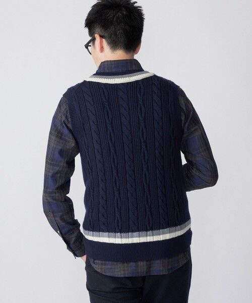 SHIPS / シップス ベスト | SHIPS: 奥山メリヤス チルデン ニット ベスト | 詳細12