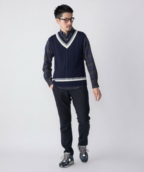 SHIPS / シップス ベスト | SHIPS: 奥山メリヤス チルデン ニット ベスト | 詳細14